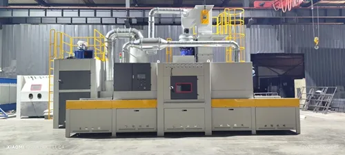 Mesin sandblasting otomatis konveyor