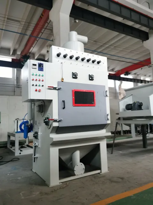 Mesin sandblasting cair perayap