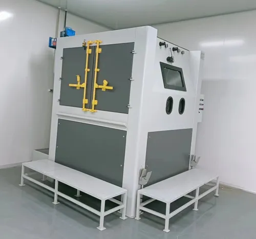 Mesin sandblasting cair presisi