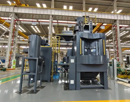 Mesin sandblasting bebas debu otomatis