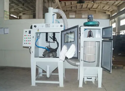 Mesin sandblasting otomatis tipe drum