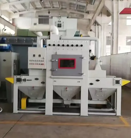Mesin sandblasting basah konveyor