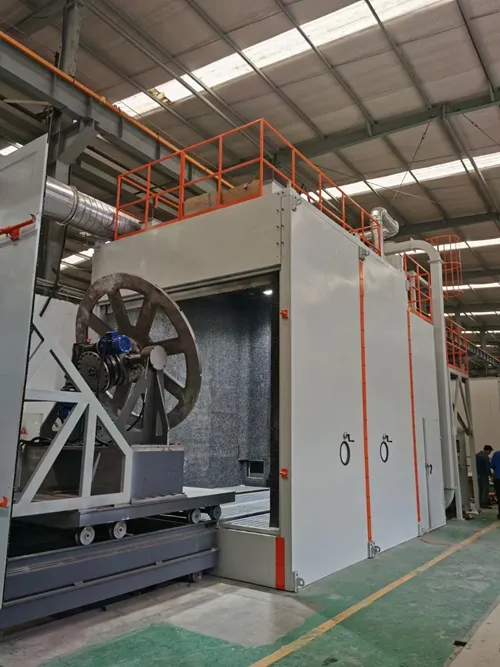 Ruang sandblasting khusus untuk struktur baja berat untuk memenuhi standar tingg