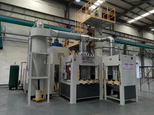 Mesin sandblasting otomatis meja putar c